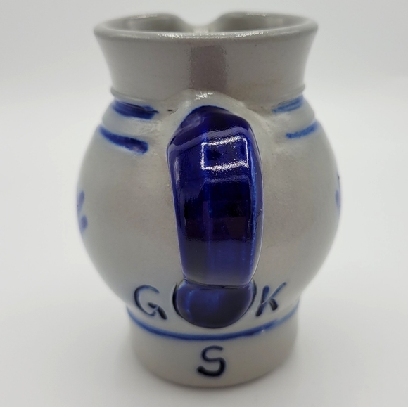 Vintage Salt Glaze Pottery Creamer Handarbeit - Picture 5 of 8